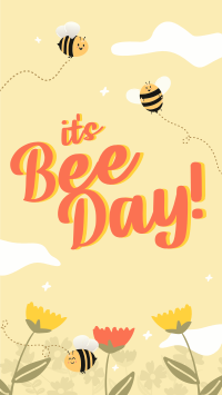 Happy Bee Day Garden TikTok video Image Preview