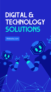 Digital & Tech Solutions Facebook Story Design