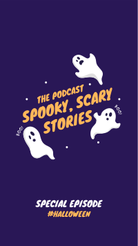 Spooky Podcast Instagram Story Design