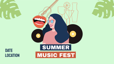 Summer Music Festival Facebook event cover