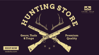 Hunting Gears Facebook Event Cover Design