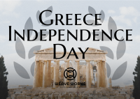 Contemporary Greece Independence Day Postcard Image Preview