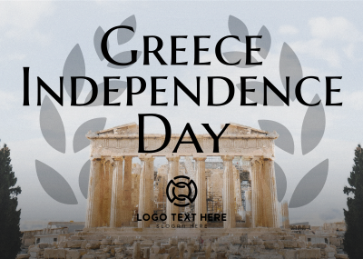 Contemporary Greece Independence Day Postcard Image Preview