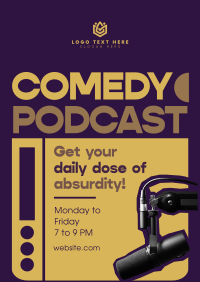 Daily Comedy Podcast Poster Design