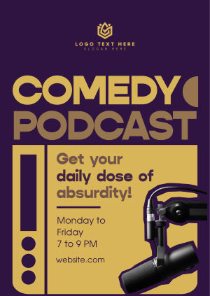 Daily Comedy Podcast Poster Image Preview