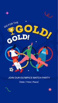 Olympics Watch Party TikTok video Image Preview