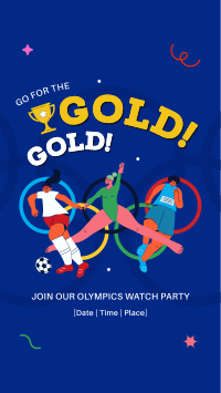 Olympics Watch Party TikTok Video Image Preview