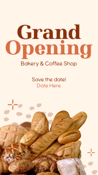 Bakery Opening Notice Instagram Story Design