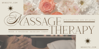 Sophisticated Massage Therapy Twitter post Image Preview
