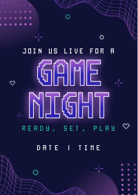 Futuristic Game Night Flyer Preview