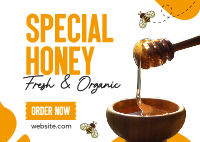 Special Sweet Honey Postcard Design