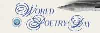 World Poetry Day Pen Twitter header (cover) Image Preview