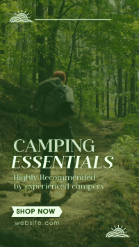 Mountain Hiking Camping Essentials Facebook Story Image Preview