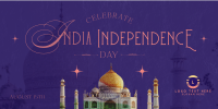 India Independence Taj Mahal Twitter Post Preview