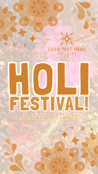Mandala Holi Festival of Colors Facebook Story Design