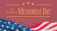 Modern Minimalist Memorial Day Facebook event cover Image Preview