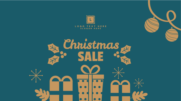 Christmas Gift Sale Facebook Event Cover Design Image Preview