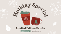 Holiday Special Drinks Facebook event cover Image Preview