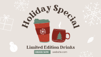 Holiday Special Drinks Facebook Event Cover Image Preview