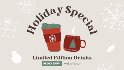 Holiday Special Drinks Facebook event cover Image Preview