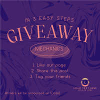 Easy Giveaway Mechanics Instagram Post Design