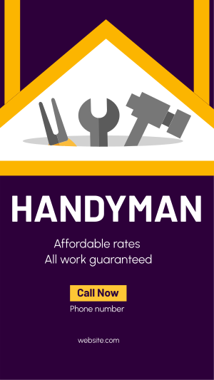 Expert Handyman Services Facebook story Image Preview