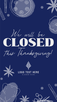 We're Closed this Thanksgiving Instagram story Image Preview