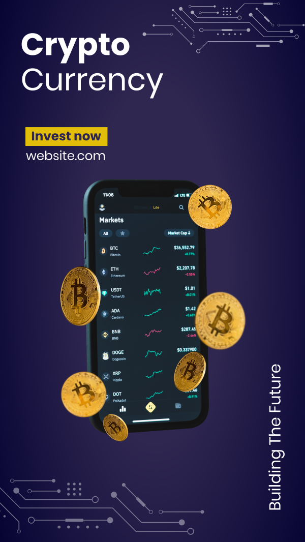 Cryptocurrency Investment Instagram Story Design