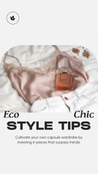 Eco Chic Tips Facebook Story Design