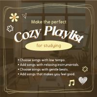 Cozy Comfy Music Instagram Post Design