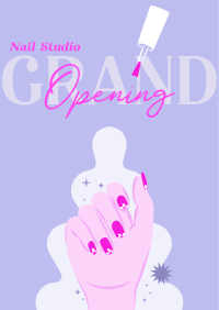 Nail Salon Opening Flyer Image Preview