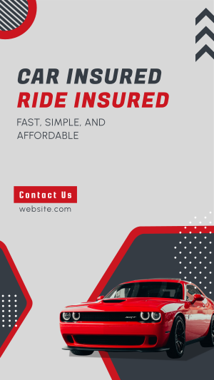 Insured Ride Facebook story Image Preview