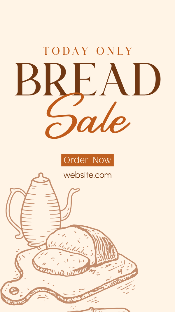 Bread Platter Facebook Story Design Image Preview