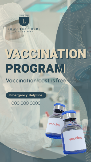 Vaccine Bottles Immunity Instagram story Image Preview