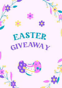 Eggs-tatic Easter Giveaway Poster Design