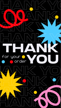 Bold Shapes Generic Thank You TikTok video Image Preview