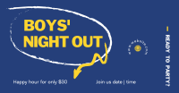 Boy's Night Out Facebook Ad Design