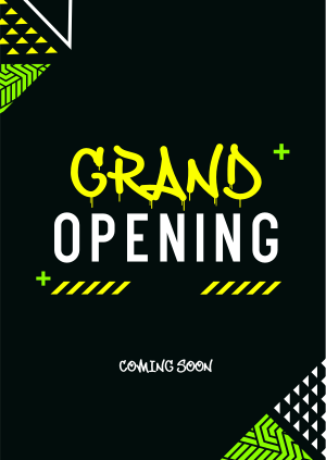 Street Grand Opening Poster Image Preview