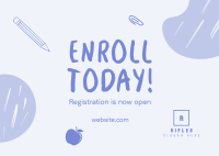 Enrollment Ongoing Postcard Image Preview
