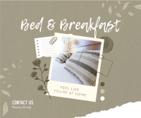 Homey Bed and Breakfast Facebook Post Design