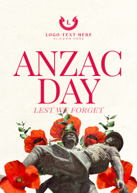 Anzac Day Collage Poster Design