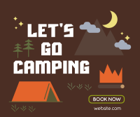 Camp Out Facebook Post Design