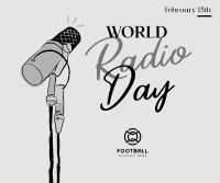 Radio Day Mic Facebook Post Design