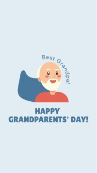 Best Grandfather Greeting Instagram Story Design