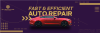 Modern Auto Repair Shop Twitter Header Image Preview