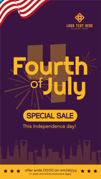 Fourth of July Promo TikTok video Image Preview