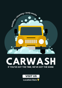 Jeep Cleaning Poster Design