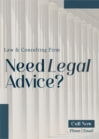 Legal Consultant Poster Design