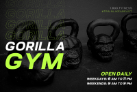 Gorilla Gym Pinterest Cover Design