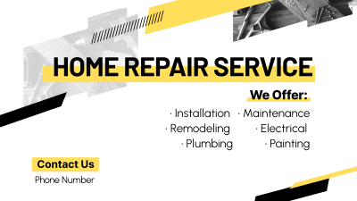 Modern Repair Service Facebook event cover Image Preview